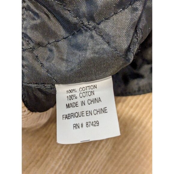 Corduroy Bucket Hat Sun Hat Unisex Beige Cotton Adult OS OSFM One Size - Picture 6 of 6